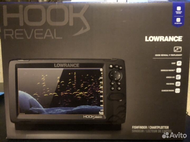 Lowrance hook reveal 9 tripleshot ROW (RUS)