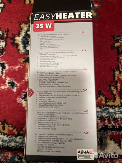 Нагреватель доя аквариума aquael easyheater 25w