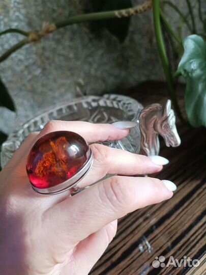 Янтарь кольцо