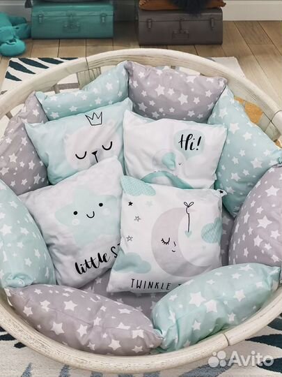 Комплект детского постельного белья с бортиками