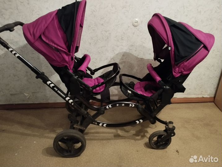 Коляска для двойни 2 в 1