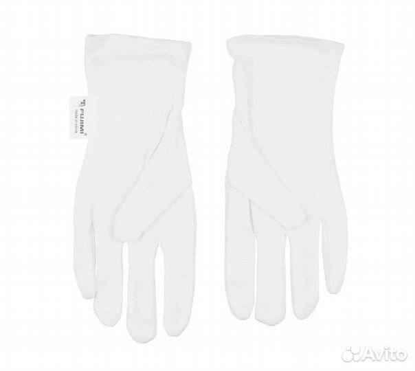 Белые хлопковые перчатки Fujimi FJ-GL5 (24x9 см)