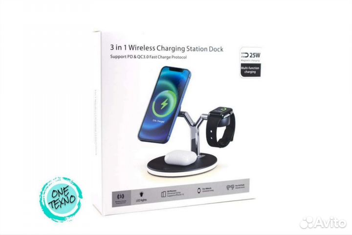 Док-станция 3-в-1 Wireless Charging