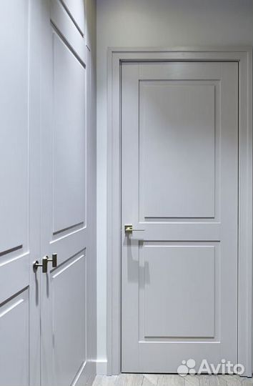 Двери межкомнатные серые эмаль