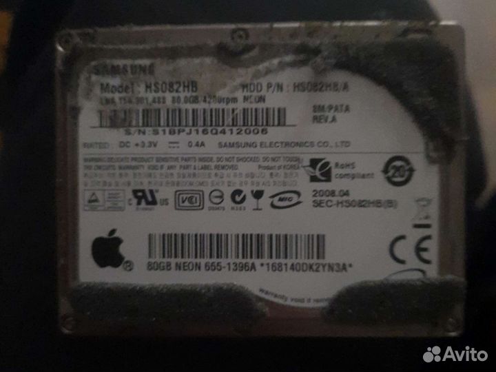 Жесткий диск Samsung HS082HB 80Gb 4200rpm neon