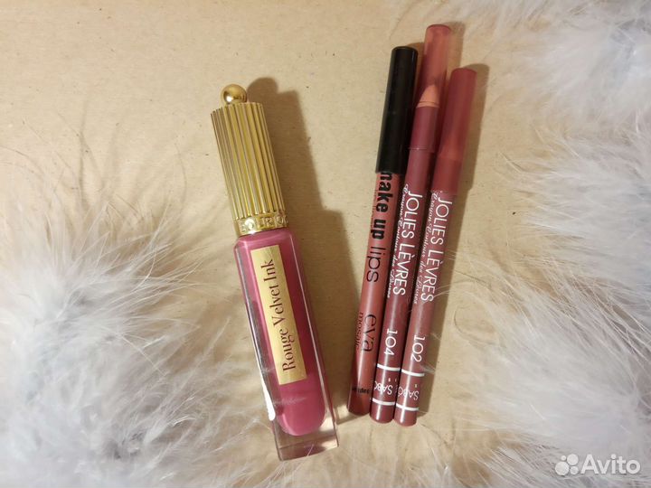 Косметика помада карандаши для губ тени шампунь