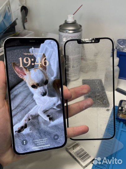 Переклейка стекла iPhone, Xiaomi, Samsung, Honor