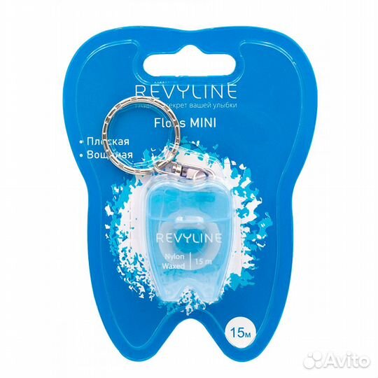 Зубная нить Revyline floss mini вощеная 15 м, доро