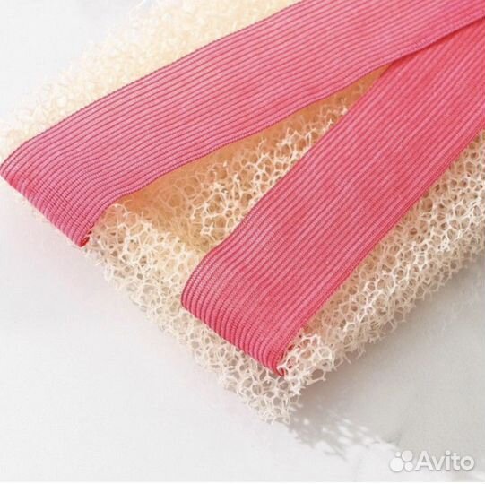 Массажная мочалка для тела, длинная с ручками(нова