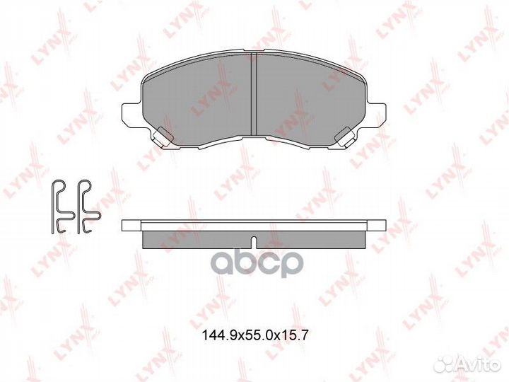 Колодки тормозные дисковые перед BD5504 LYN