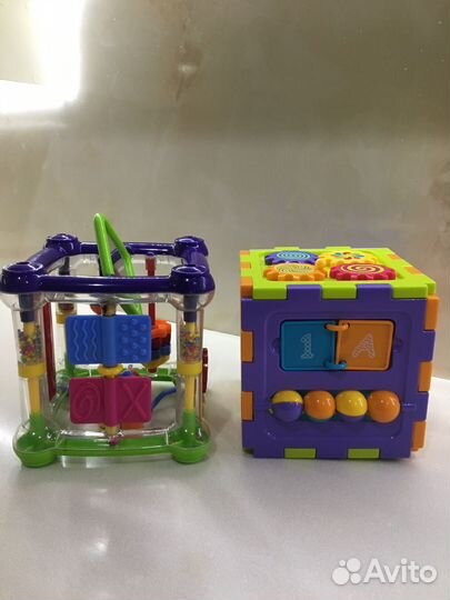 2 развивающих кубика