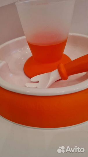 BabyBjorn набор посуды (тарелка, кружка, вилка)