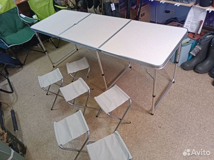Стол складной 6 стульев