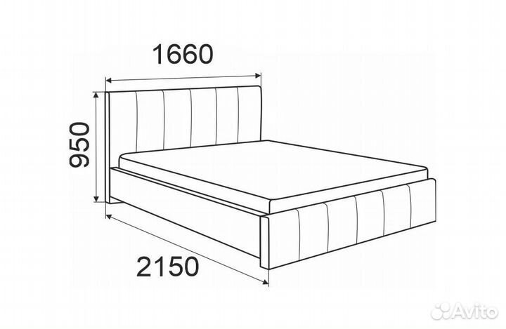 Кровать Милана с пм