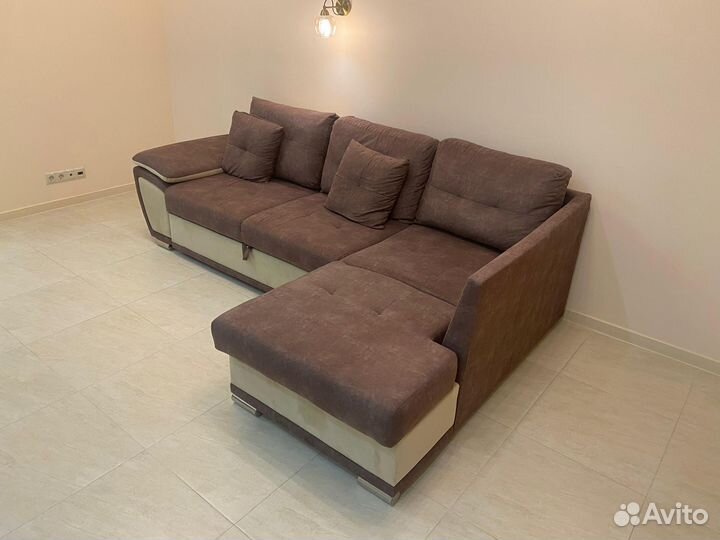 Угловой диван дельфин Риттер 255х165х90