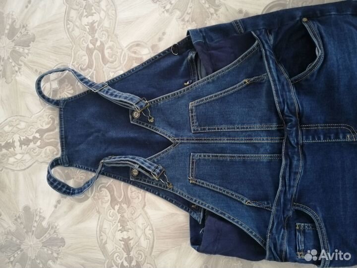 Продам джинсы и комбенезон для беременных