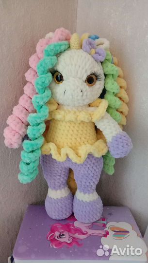 Вязаная единорожка