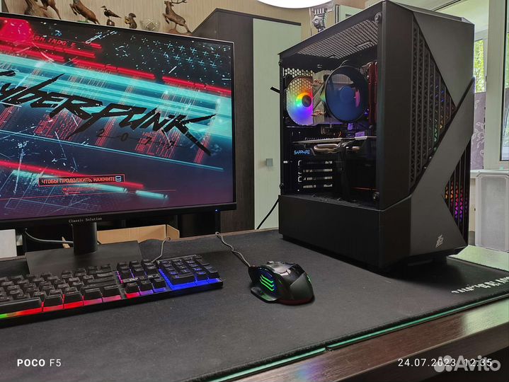 Игровой комп Ryzen7 2700+ RX580 8Gb