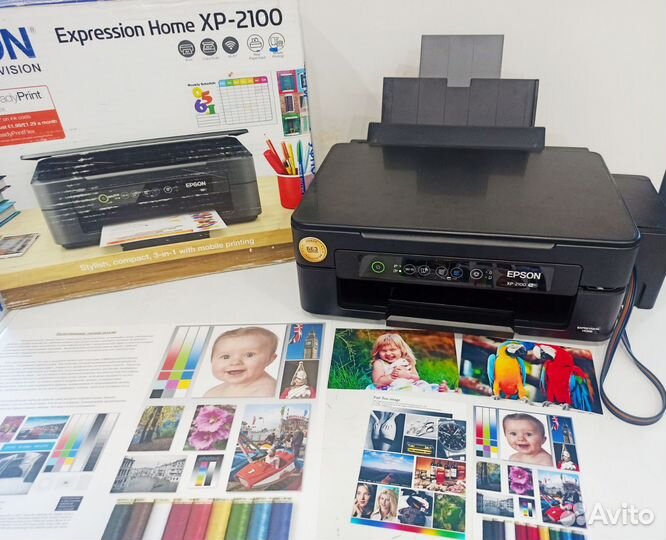 Мфу Epson XP2100 с WiFi и снпч