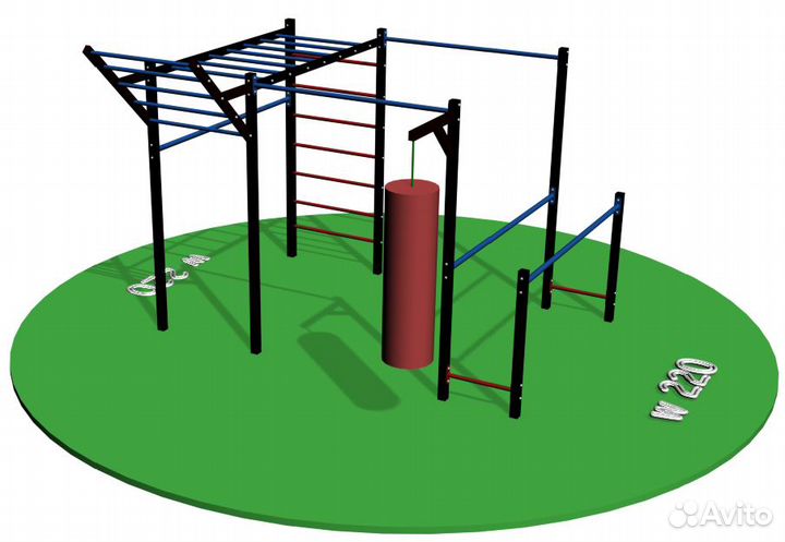 Спортивная площадка воркаут от производителя
