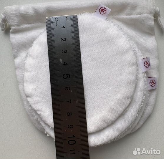 Chanel многоразовый спонж хлопок набор 3 шт