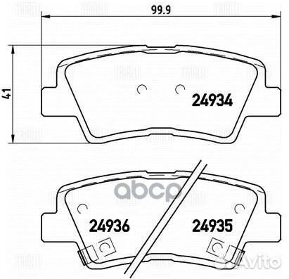 Колодки тормозные geely atlas 18- задние PF 2702