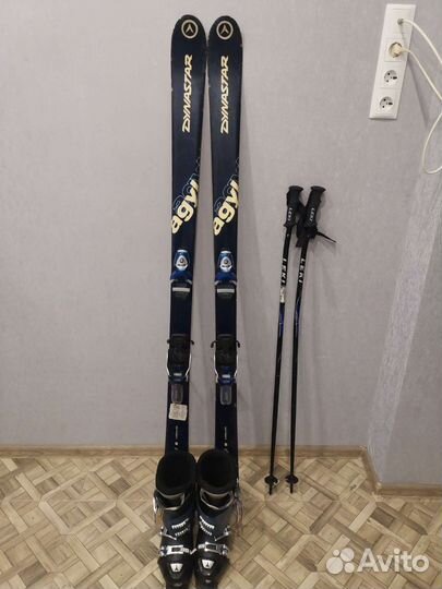 Горные лыжи dynastar agyl 9 +крепления pivot10team