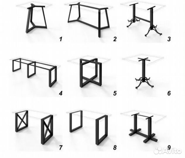 Подстолье для стола лофт