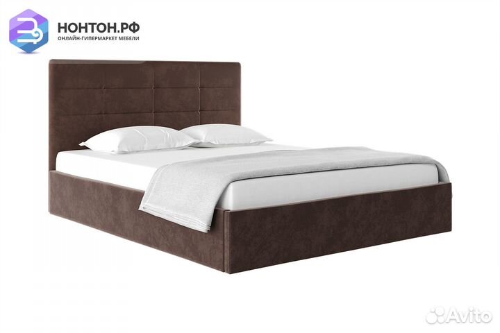 Кровать Диана велюр шоколад