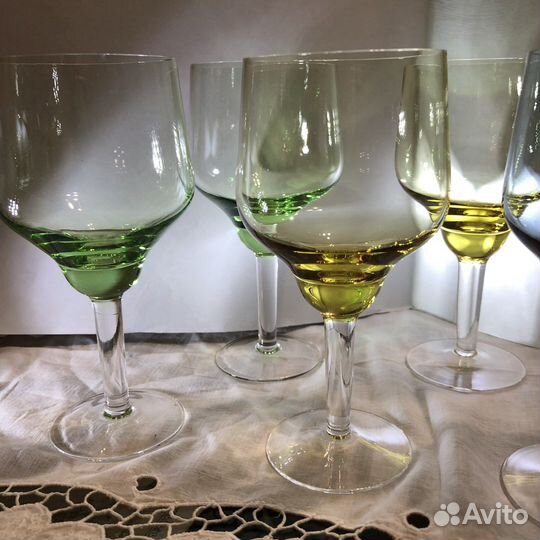 Бокалы цветные. СССР