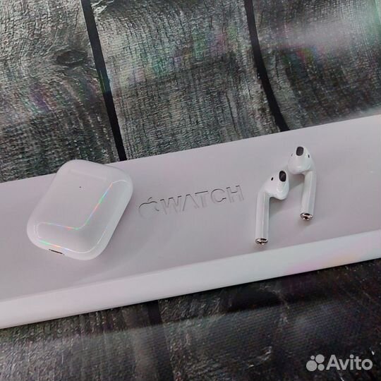 Airpods 2 premium + чехол