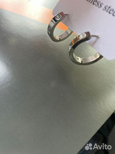 Серьги cartier