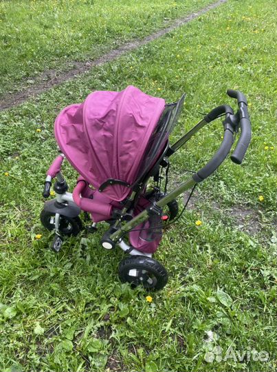 Велосипед коляска с ручкой