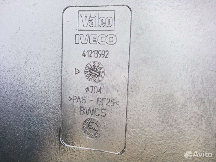 Крыльчатка вентилятора на iveco