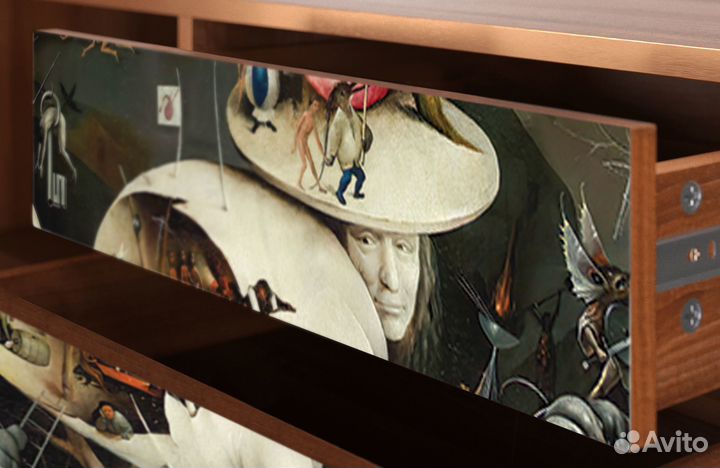 Тв-тумба T4 - Орех - The Garden of Earthly Delight