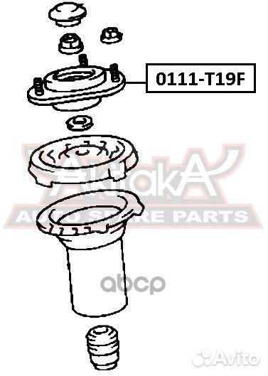Опора амортизатора 0111-T19F asva