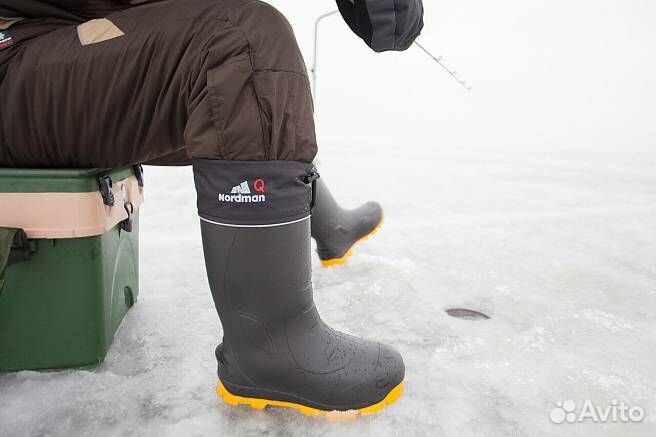 Сапоги Nordman Quaddro -70 с шипами, с желтой под