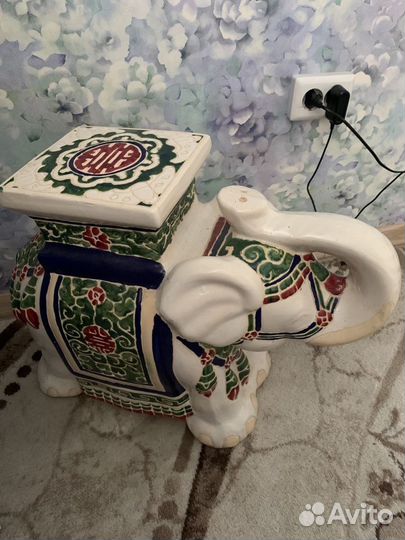 Слон керамический подставка под цветы