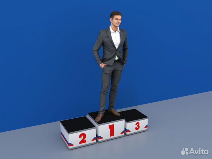 Пьедестал награждения Матрешка 512х512мм (квадрат)