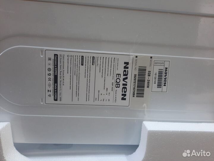 Электрический котел navien eqb 24hw