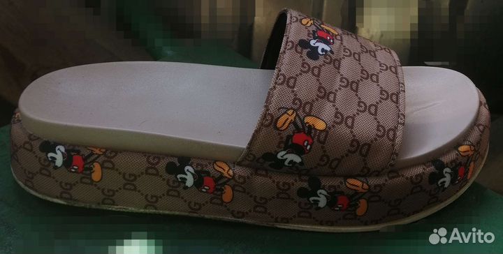 Слипоны-шлёпки женские