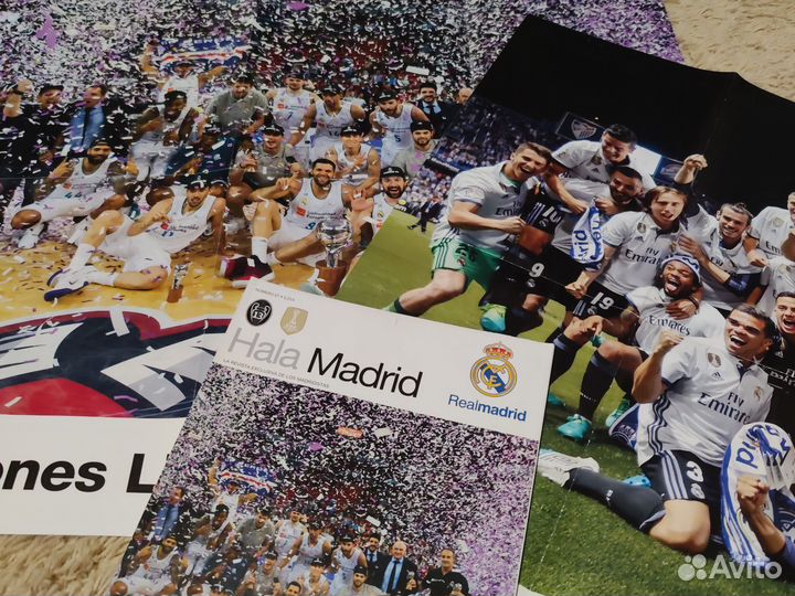 Журнал и плакаты футбол real madrid