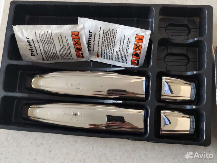 Хромированные накладки на ручки Опель астра