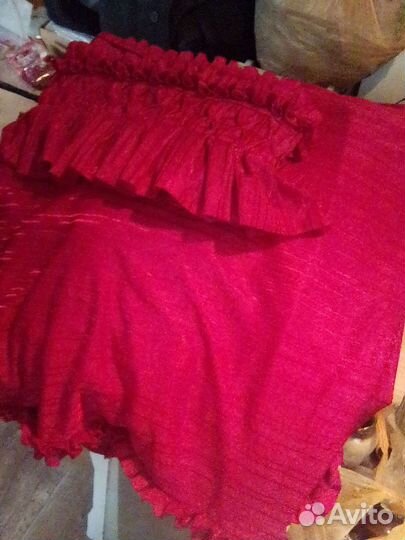 Шторы бордовые красивые