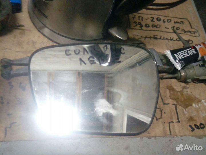 Элемент левого зеркала хёндай солярис