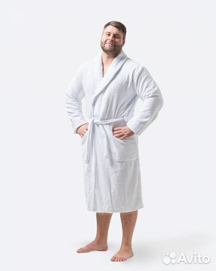 Махровый халат с именной вышивкой на заказ