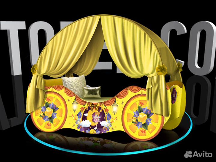 Детская кровать карета для девочки