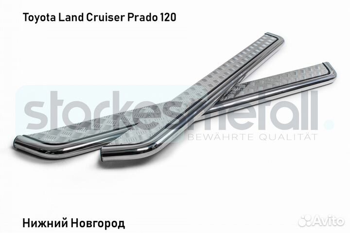 Подножки Toyota Land Cruiser Prado 120 OFFroad