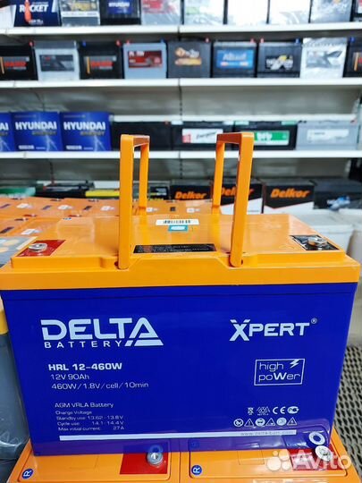 AGM аккумулятор Delta Xpert 12V 90ah HRL 12-460W