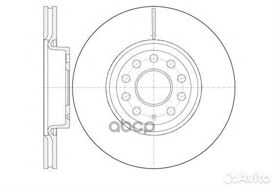 6972.10 диск тормозной передний VW Passat 1.6&